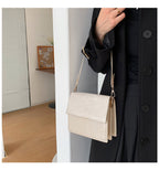 Stone Pattern Shoulder Crossbody Bag