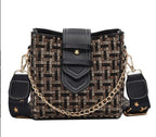 New Stylish Checkered Women's Shoulder Bag, Casual Tote