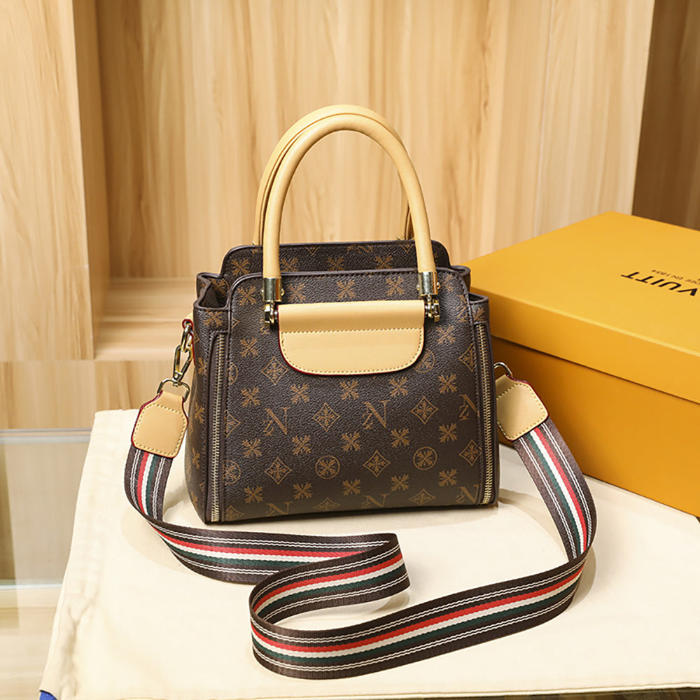 Versatile Women's Crossbody Bag with Unique Fabric Design