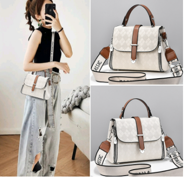 Whiskey Leather Tote Bag - Stylish Korean Design