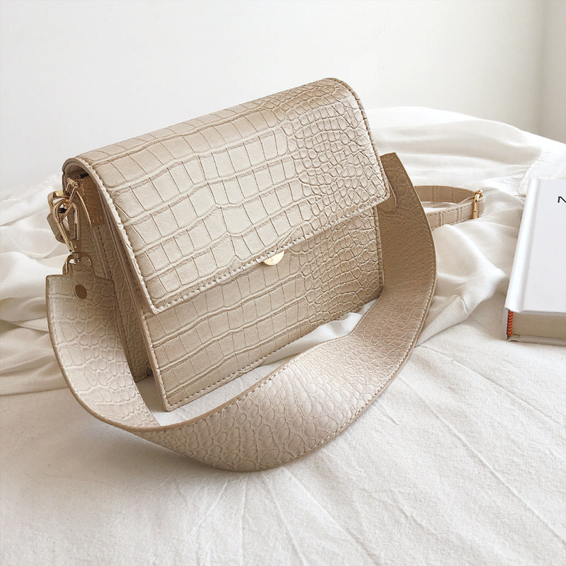Stone Pattern Shoulder Crossbody Bag