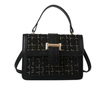 Versatile Chain Crossbody Bag with Wool Fabric Design