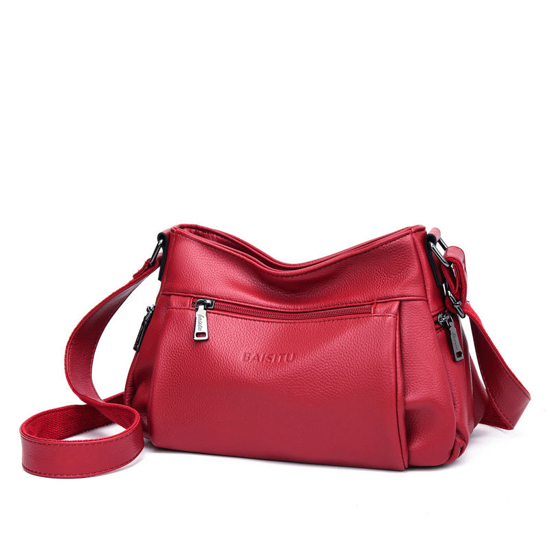 Pleated One-Shoulder Women's High-Quality Crossbody Bag