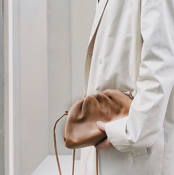 Ruffled Cloud Shoulder Crossbody Bag