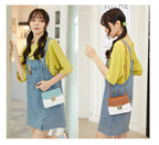 Women's Korean Style Tote Bag, Simple Shoulder Bag