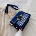 Stylish Versatile Wool Phone Bag with Chain Strap