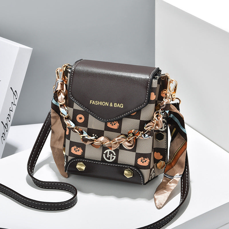Trendy Women's Single Shoulder Messenger Bag for Phones