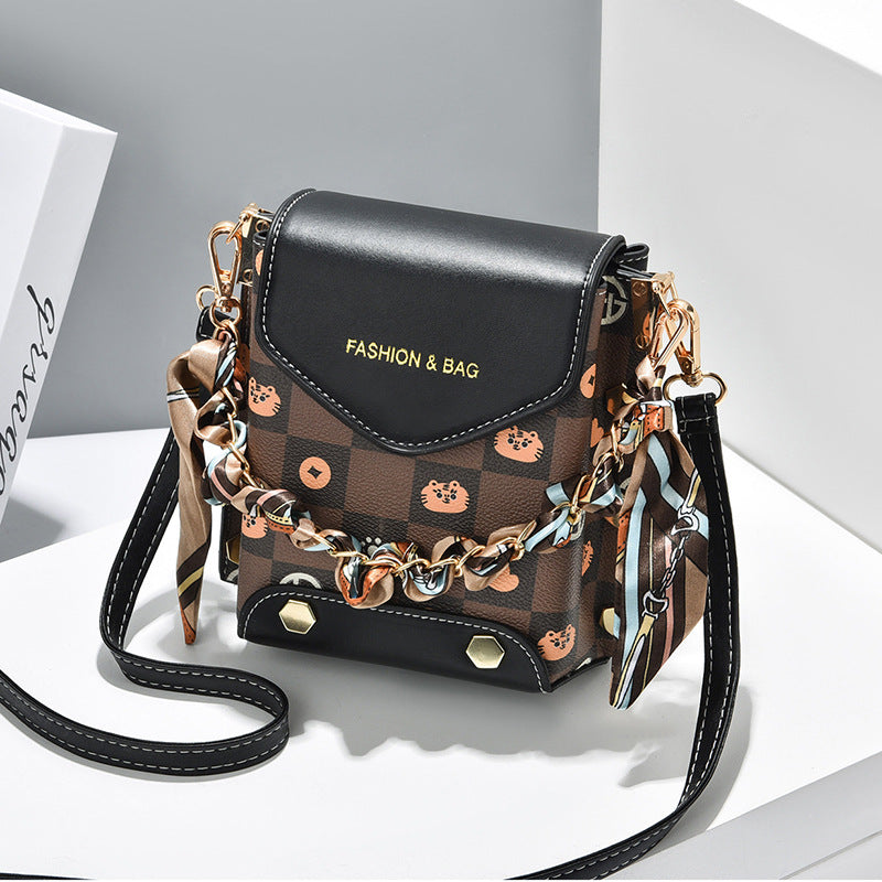 Trendy Women's Single Shoulder Messenger Bag for Phones