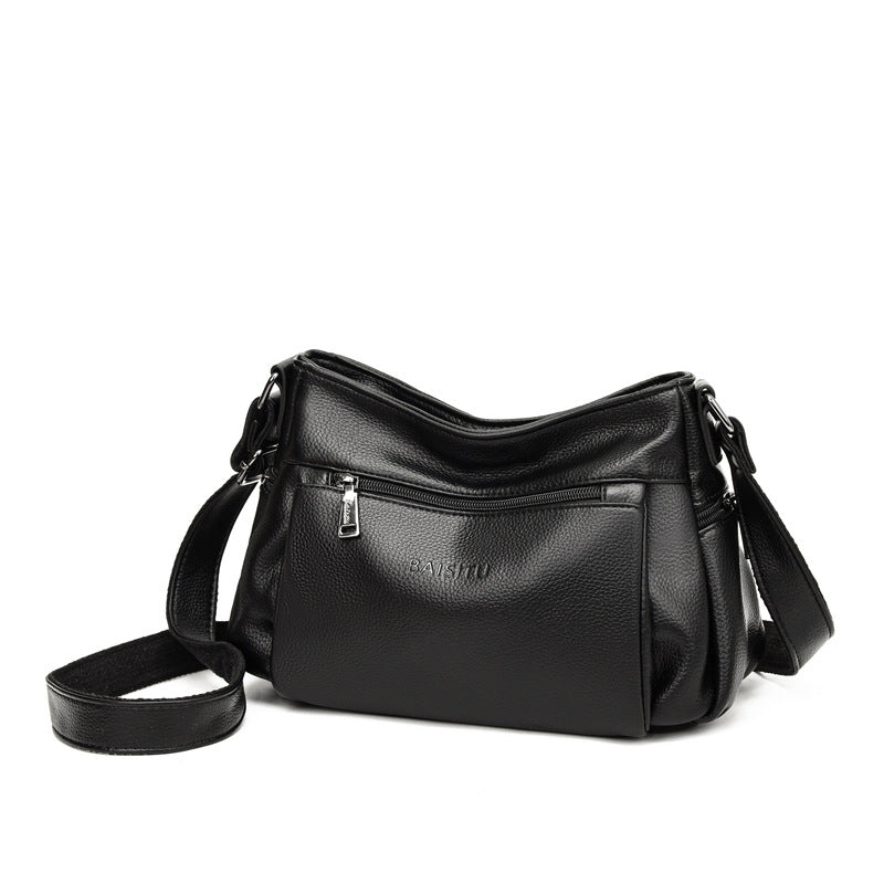 Pleated One-Shoulder Women's High-Quality Crossbody Bag