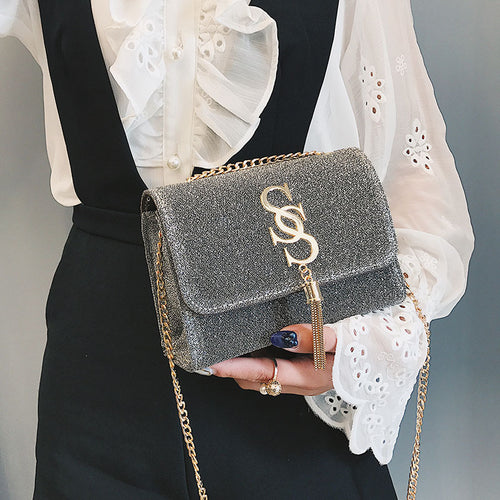 Fringe Crossbody Bag, Small Square Bag, Shoulder Bag