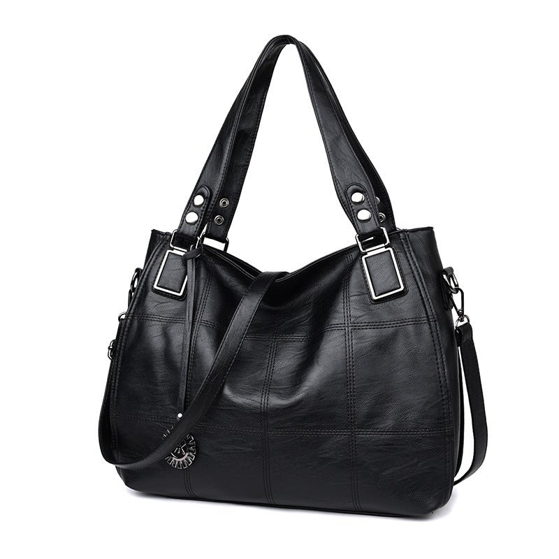 Women's PU Square Tote Shoulder & Crossbody Bag