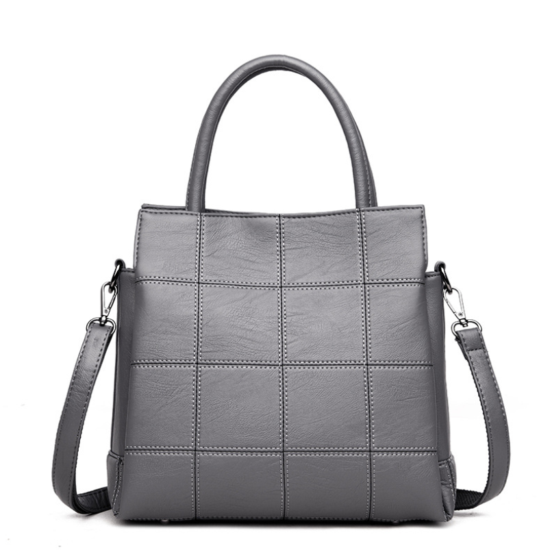 Women's PU Square Tote Shoulder & Crossbody Bag