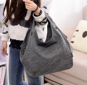Large Capacity Canvas Tote Shoulder Bag
