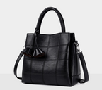 Women's PU Square Tote Shoulder & Crossbody Bag