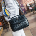 Retro Sheepskin Women's Crossbody Shoulder Bag