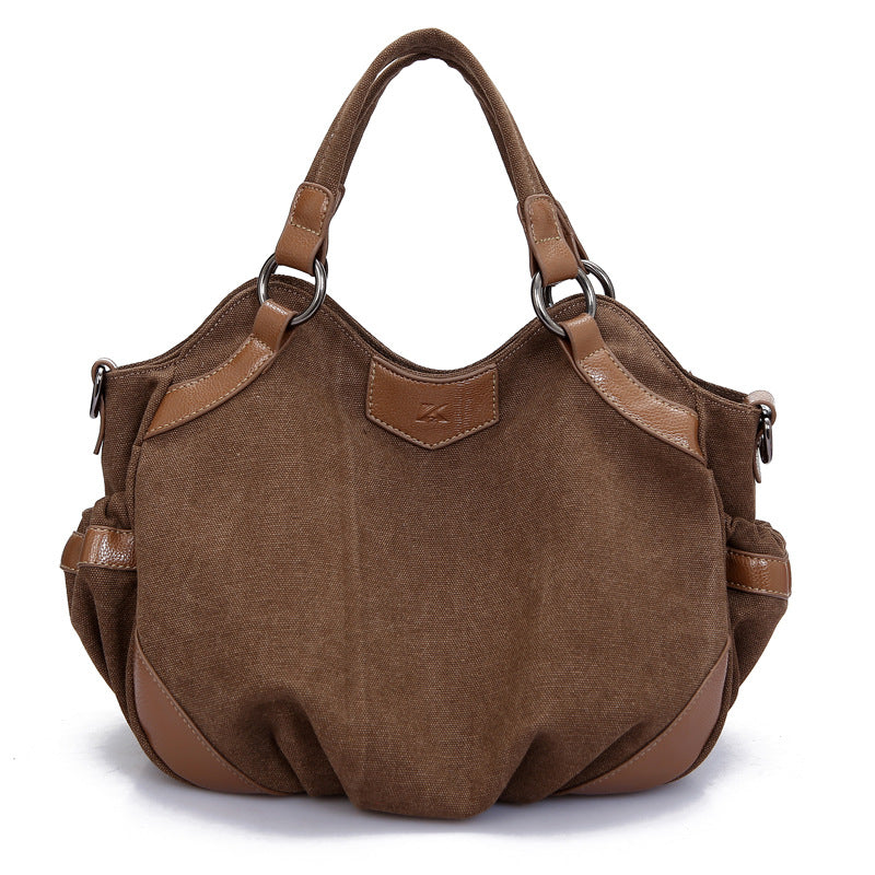 Trendy Canvas Tote Bag - Stylish Women's Shoulder Bag