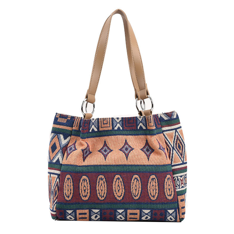 Large Capacity Women's Tote Bag - Stylish Canvas Shoulder Bag