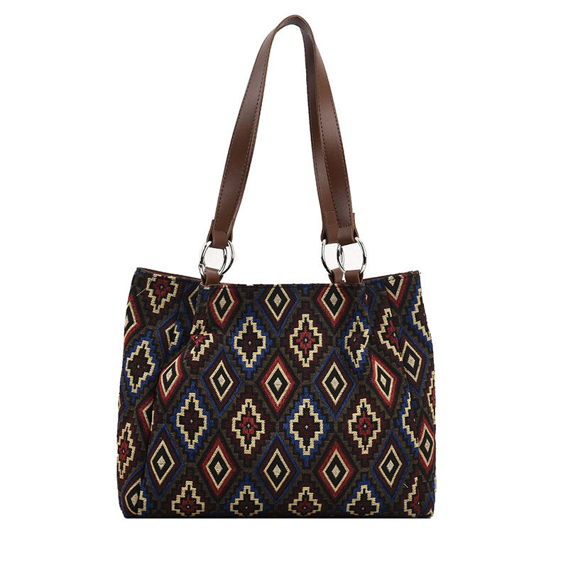 Large Capacity Women's Tote Bag - Stylish Canvas Shoulder Bag
