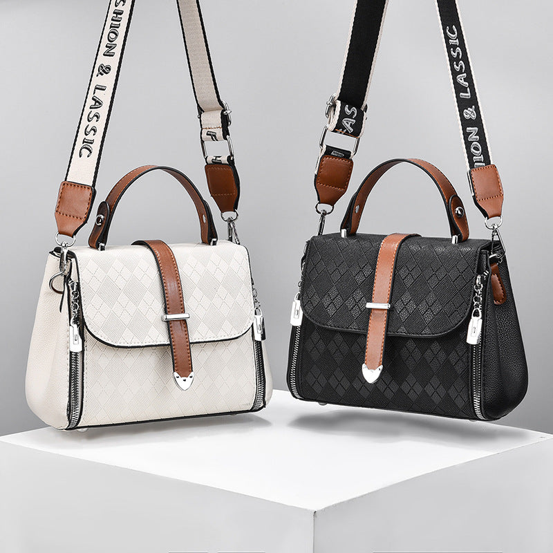 Whiskey Leather Tote Bag - Stylish Korean Design