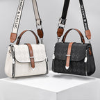Whiskey Leather Tote Bag - Stylish Korean Design