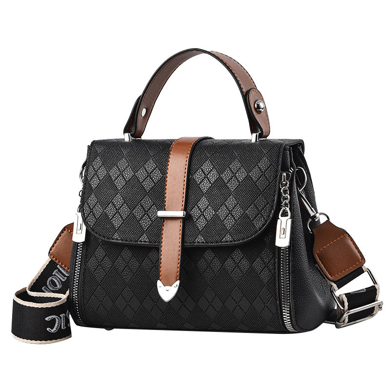 Whiskey Leather Tote Bag - Stylish Korean Design