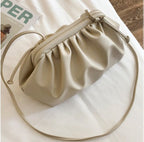 Ruffled Cloud Shoulder Crossbody Bag