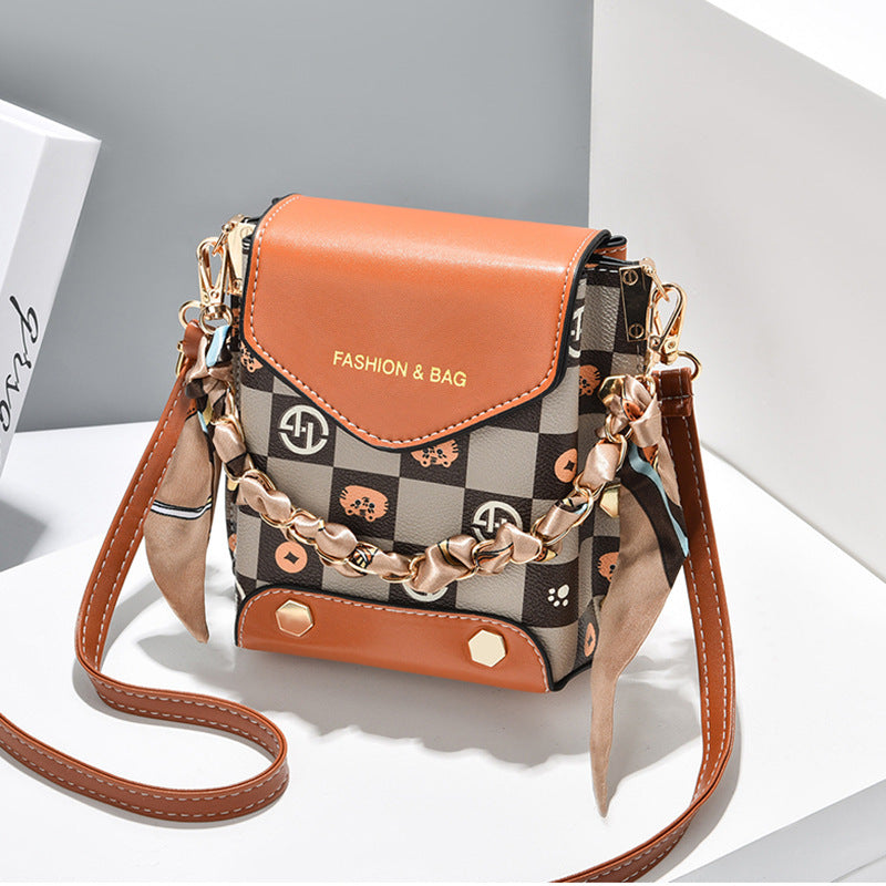 Trendy Women's Single Shoulder Messenger Bag for Phones