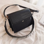 Stone Pattern Shoulder Crossbody Bag