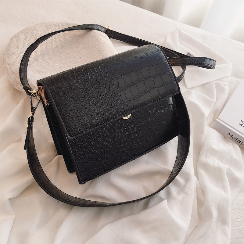 Stone Pattern Shoulder Crossbody Bag