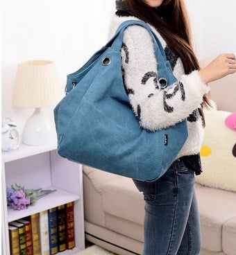 Large Capacity Canvas Tote Shoulder Bag