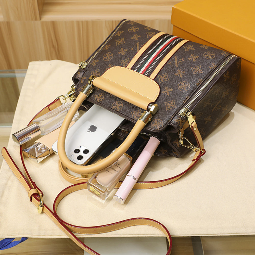 Versatile Women's Crossbody Bag with Unique Fabric Design