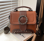 Versatile Crossbody Women's Bag - Small Square Design