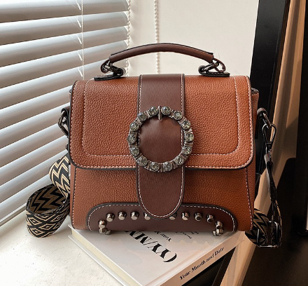 Versatile Crossbody Women's Bag - Small Square Design