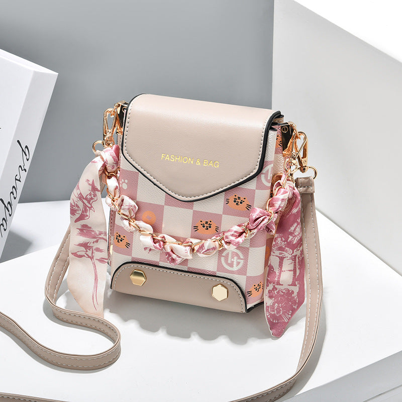 Trendy Women's Single Shoulder Messenger Bag for Phones