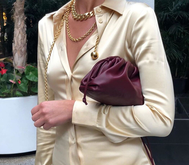 Ruffled Cloud Shoulder Crossbody Bag