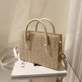 Women's Fashion Straw Single Shoulder Crossbody Handbag