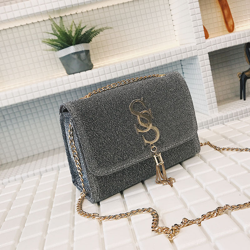 Fringe Crossbody Bag, Small Square Bag, Shoulder Bag