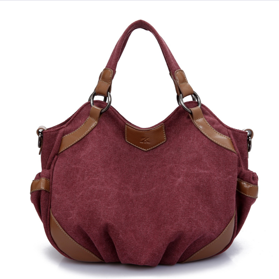 Trendy Canvas Tote Bag - Stylish Women's Shoulder Bag